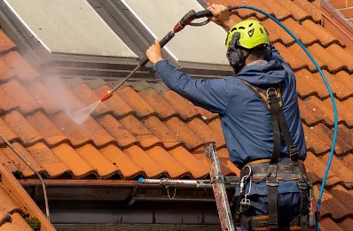 Démoussage et hydrofuge de toiture à Laiz